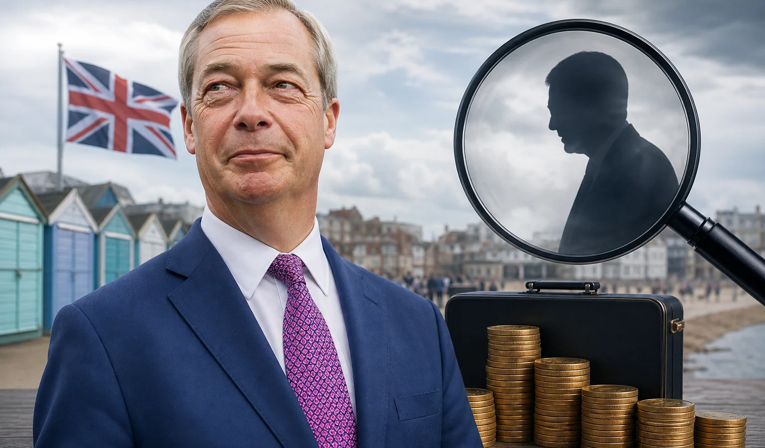 Ilustracja do artykułu: Nigel Farage wygrywa wybory uzupełniające w Clacton, ale pozostają pytania o finanse