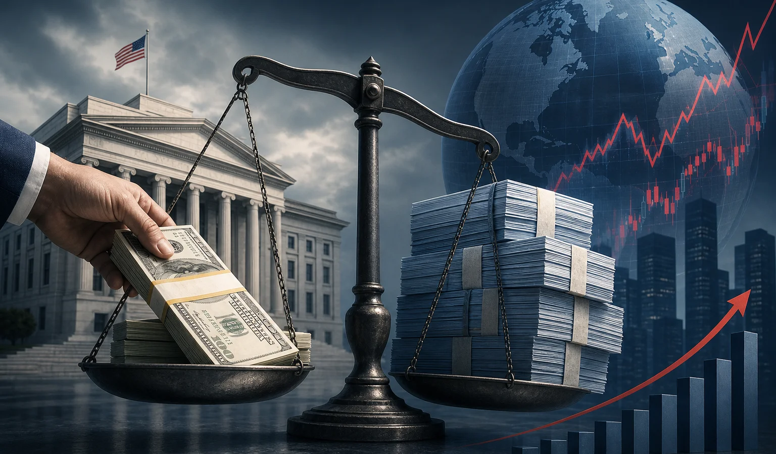 Ilustracja do artykułu: Presja na rynku obligacji USA i globalne wyzwania zadłużeniowe