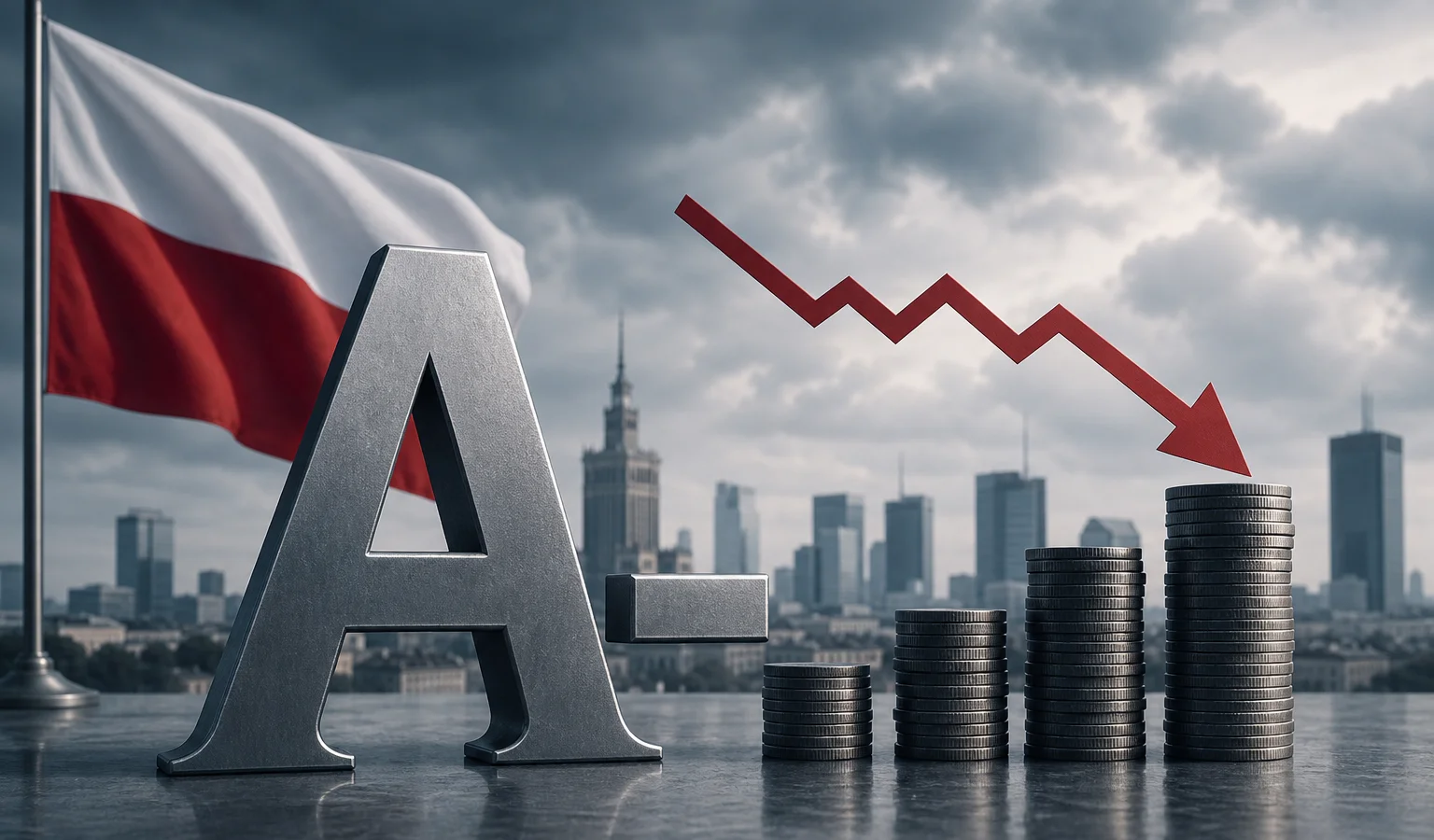 Ilustracja do artykułu: Fitch utrzymuje rating Polski na poziomie A- z negatywną perspektywą
