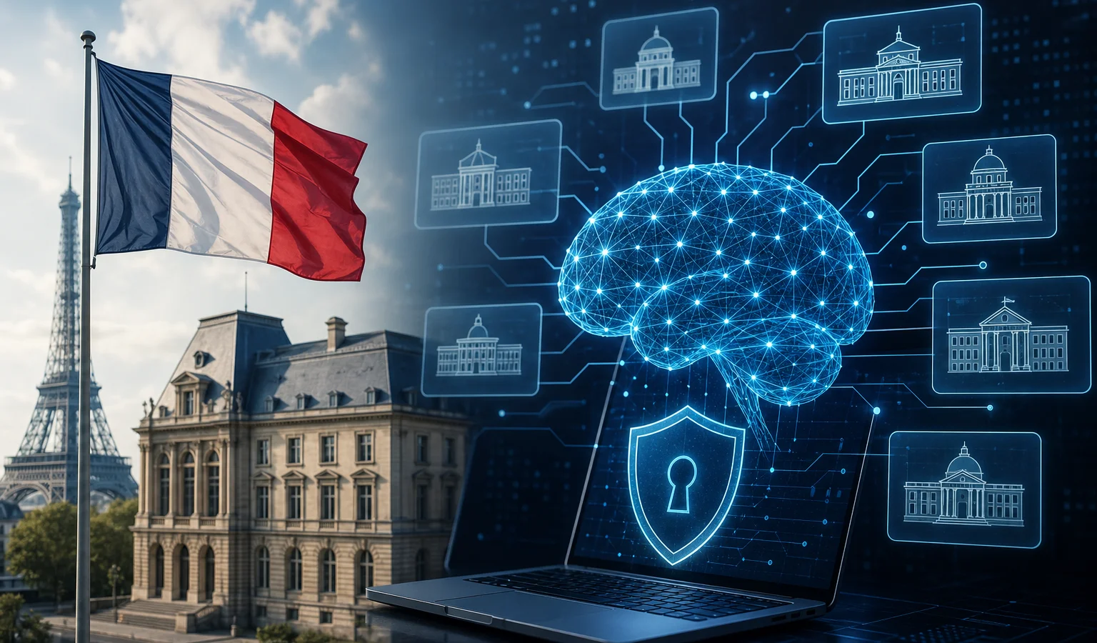 Ilustracja do artykułu: Francja wykorzysta sztuczną inteligencję do wykrywania luk w cyberbezpieczeństwie agencji rządowych