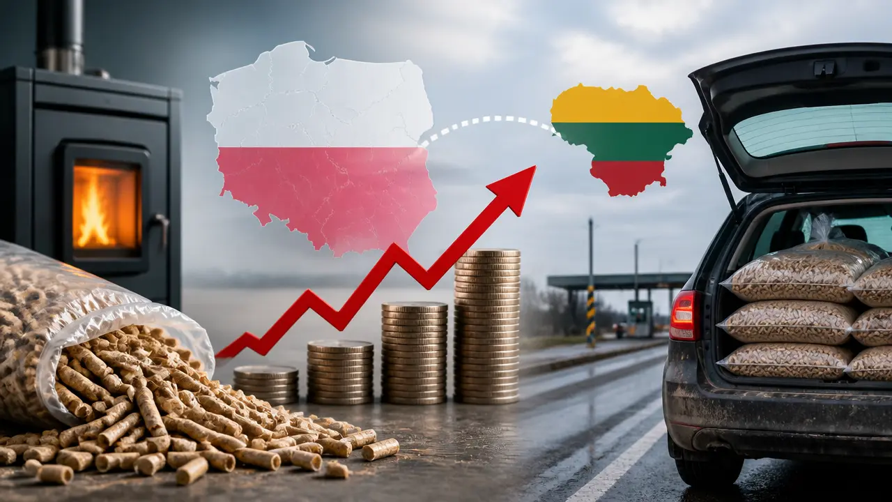 Ilustracja do artykułu: Rosnące ceny pelletu i poszukiwania opału za granicą przez Polaków