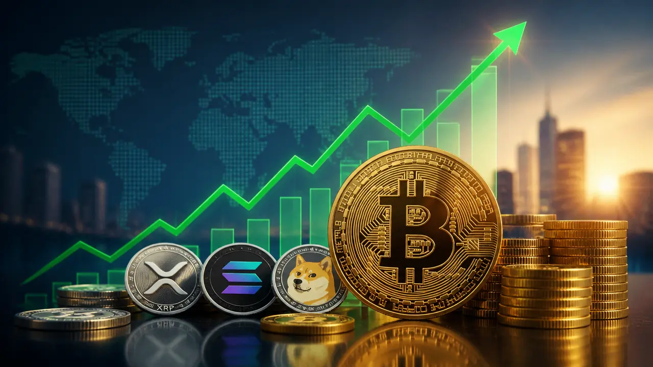 Ilustracja do artykułu: Bitcoin i rynek kryptowalut kontynuują wzrosty po największym rajdzie od 2023 roku
