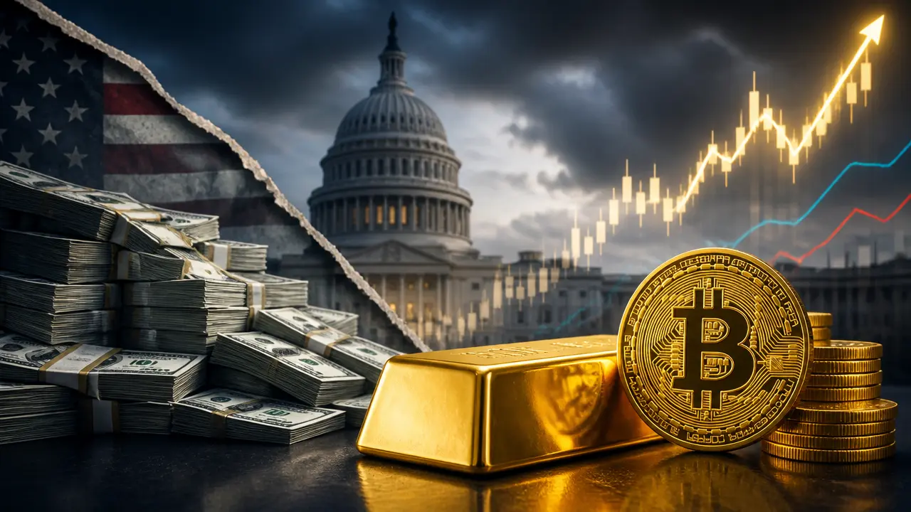 Ilustracja do artykułu: Powrót debasement trade: złoto i bitcoin na fali wzrostów po manewrach skarbu USA