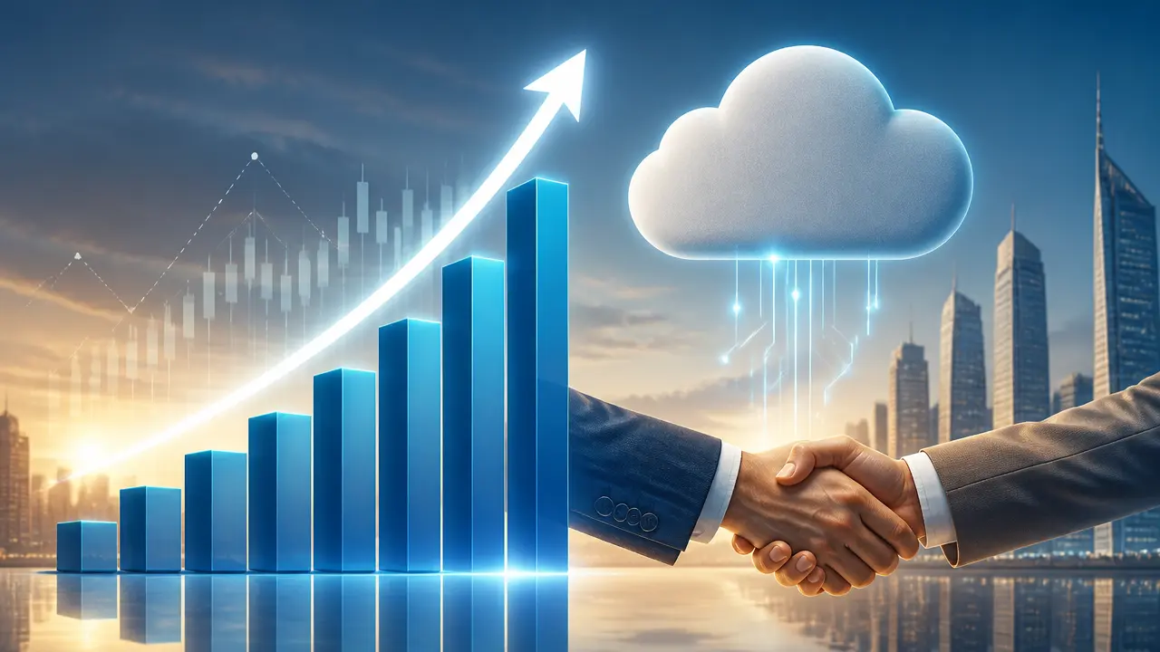Ilustracja do artykułu: Salesforce notuje wzrost akcji o 22% po wynikach i partnerstwie AI z Anthropic
