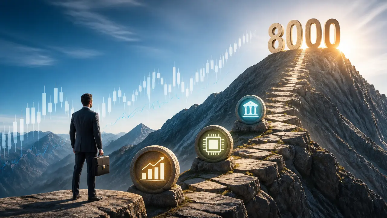 Ilustracja do artykułu: S&P 500 przed trzema kluczowymi wyzwaniami na drodze do poziomu 8 000 punktów
