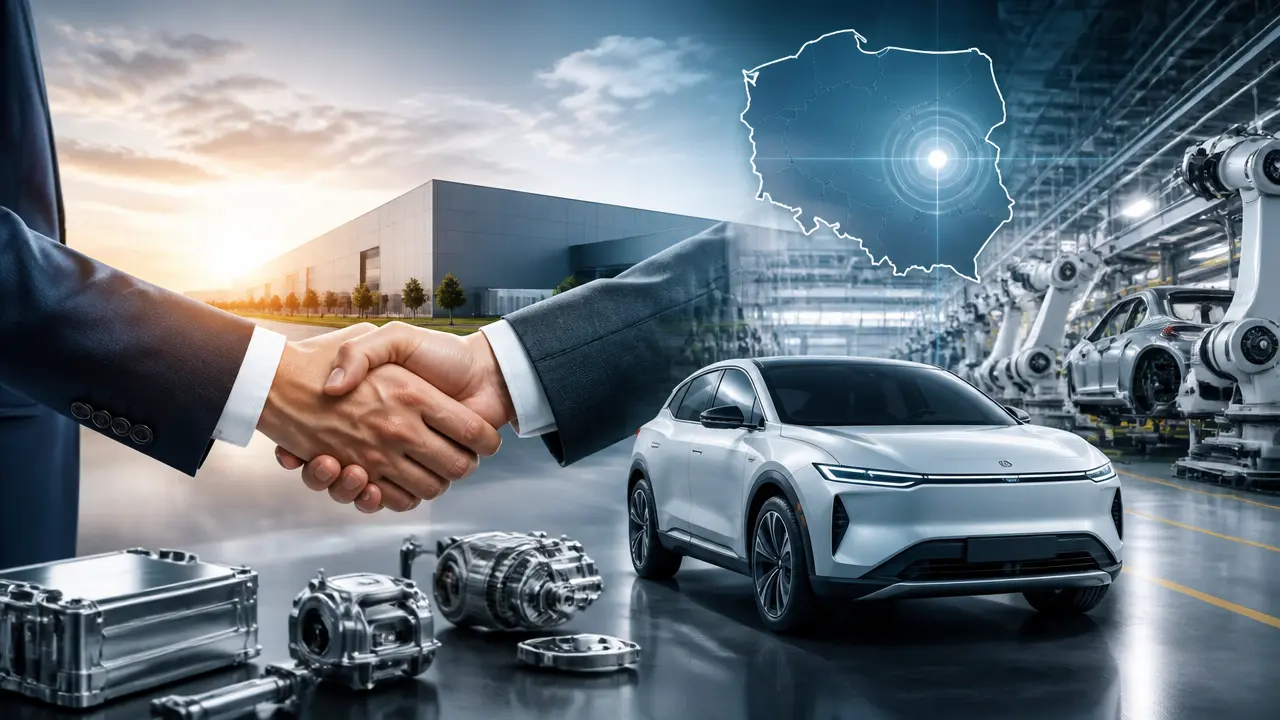 Ilustracja do artykułu: Foxconn partnerem ElectroMobility Poland w produkcji polskich samochodów elektrycznych
