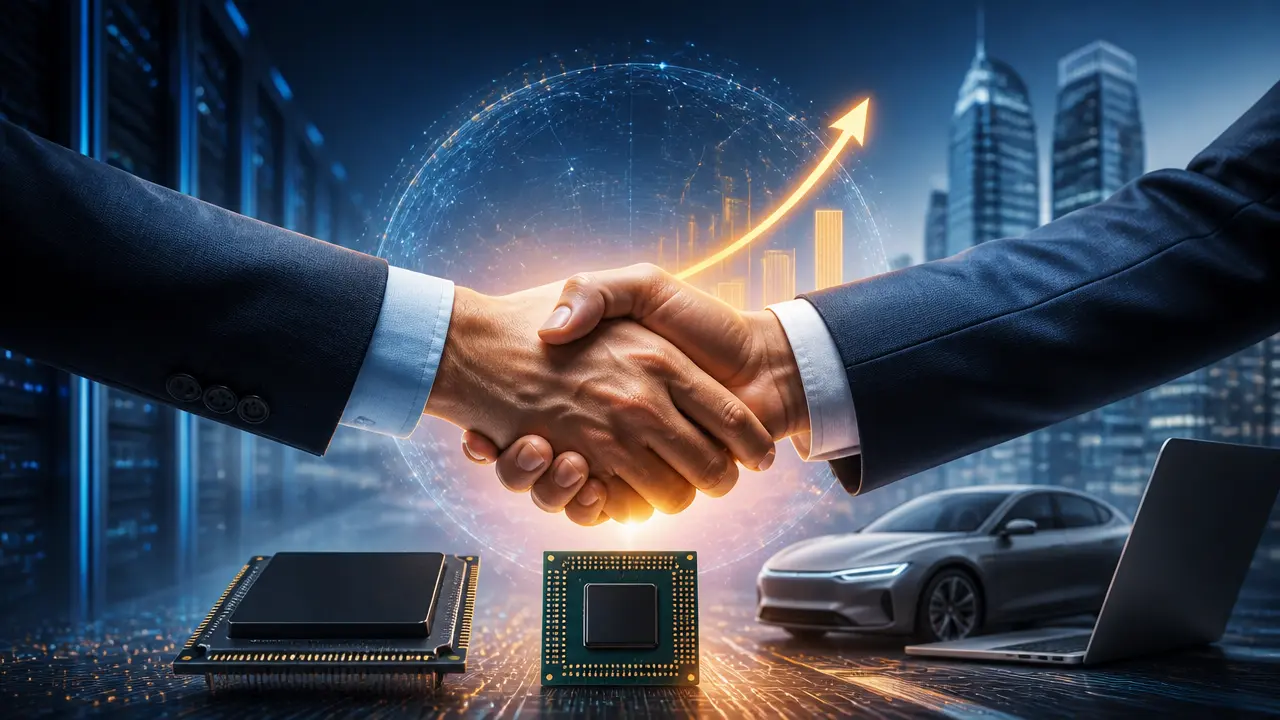Ilustracja do artykułu: MediaTek i Nvidia zawierają umowę wartą 3,5 mld dolarów na chipy AI