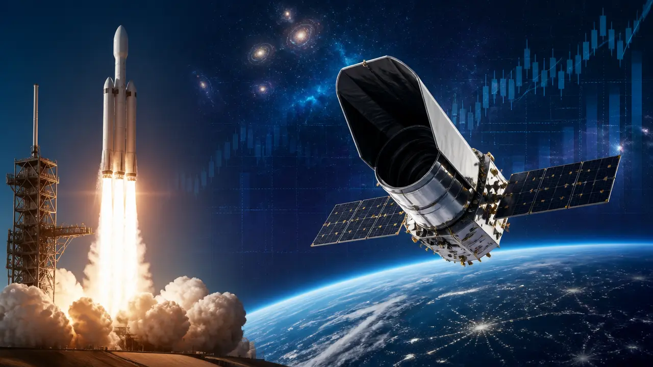 Ilustracja do artykułu: NASA wystrzeliła teleskop Nancy Grace Roman na orbitę w misji badania ciemnej energii i egzoplanet