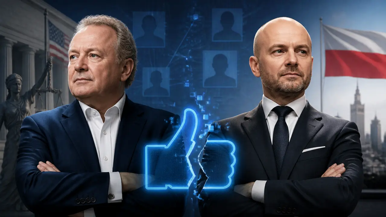 Ilustracja do artykułu: Andrew Forrest i Rafał Brzoska w walce z fałszywymi reklamami na Facebooku