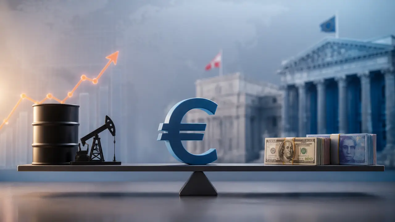 Ilustracja do artykułu: Kurs euro stabilny mimo rosnących cen ropy, uwaga rynku na decyzje banków centralnych