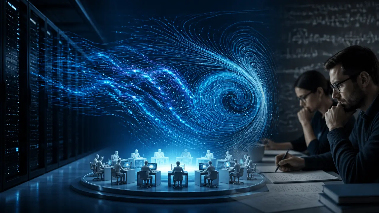Ilustracja do artykułu: OpenAI twierdzi, że rozwiązało 90-letni problem matematyczny Navier-Stokes po 88 godzinach pracy AI