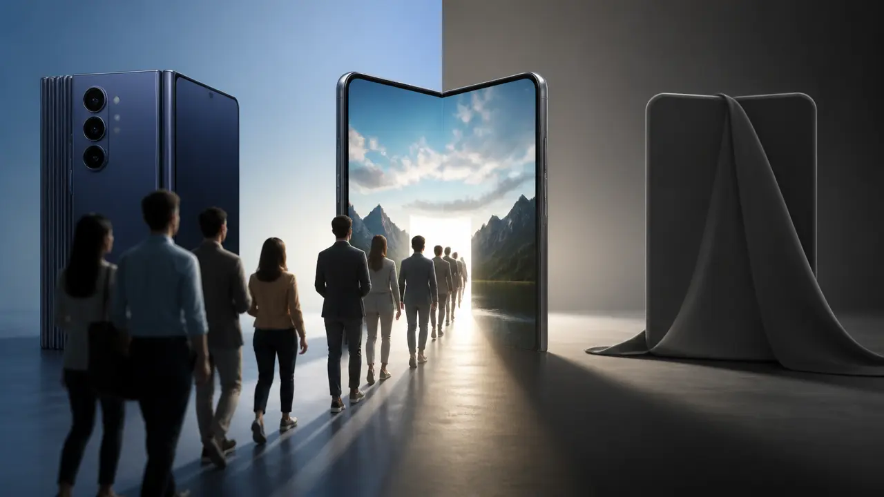 Ilustracja do artykułu: Samsung walczy o użytkowników iPhone’ów na rynku smartfonów składanych