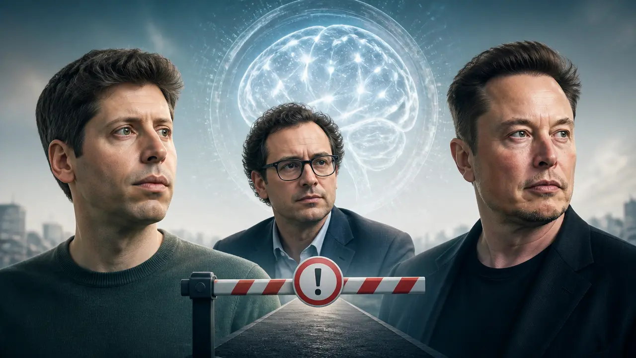 Ilustracja do artykułu: Sam Altman i Elon Musk popierają apel o spowolnienie rozwoju sztucznej inteligencji