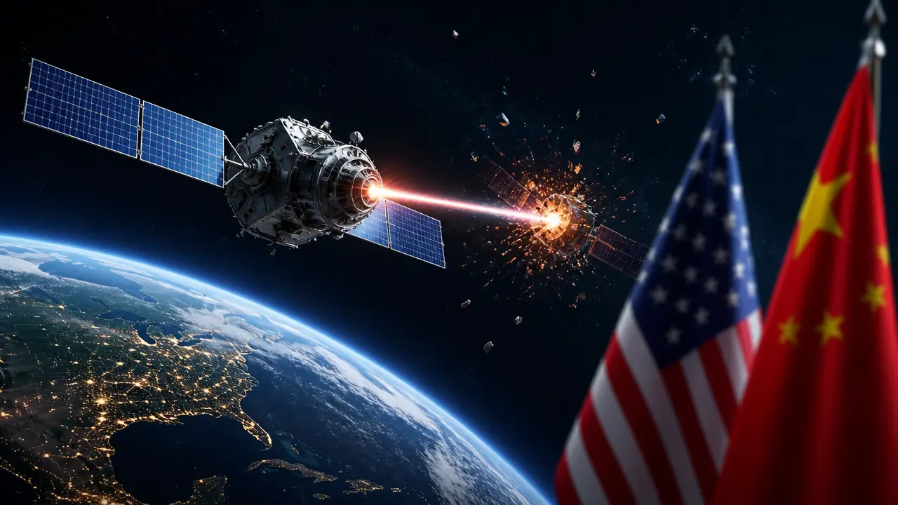 Ilustracja do artykułu: USA potwierdzają posiadanie broni kontroli przestrzeni kosmicznej na orbicie okołoziemskiej