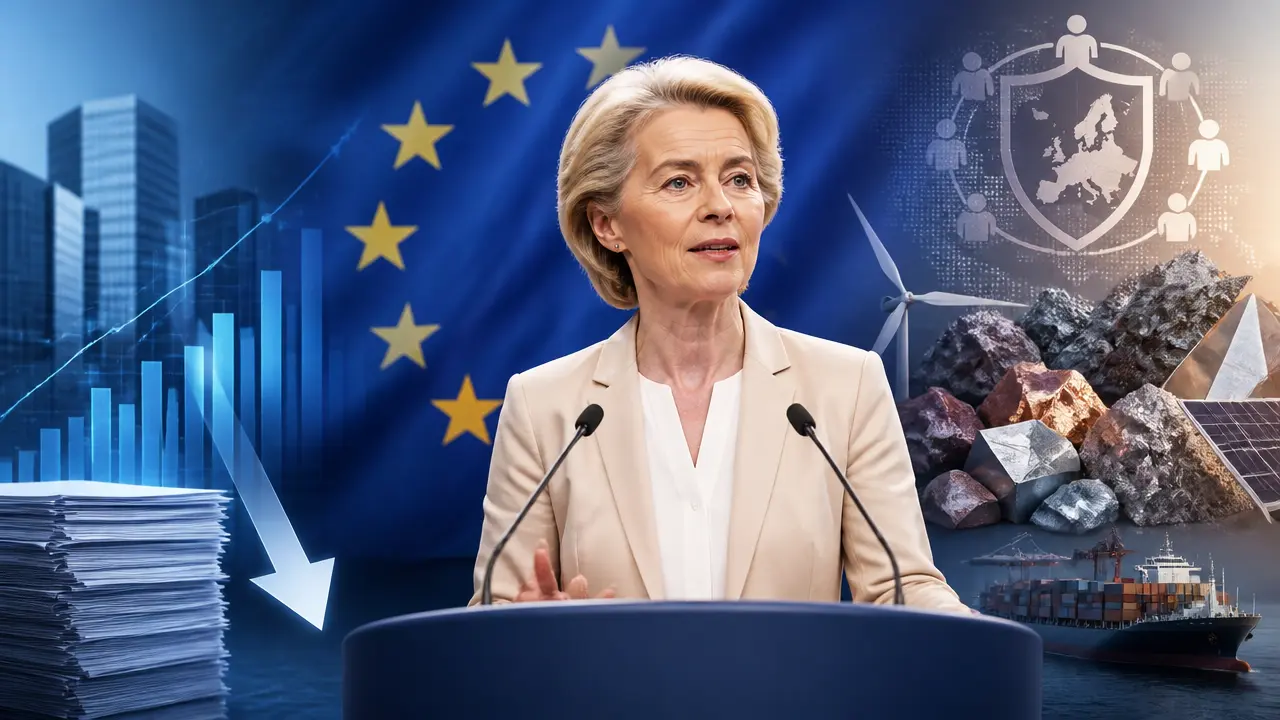 Ilustracja do artykułu: Orędzie Ursuli von der Leyen: Unia Europejska między siłą a wyzwaniami