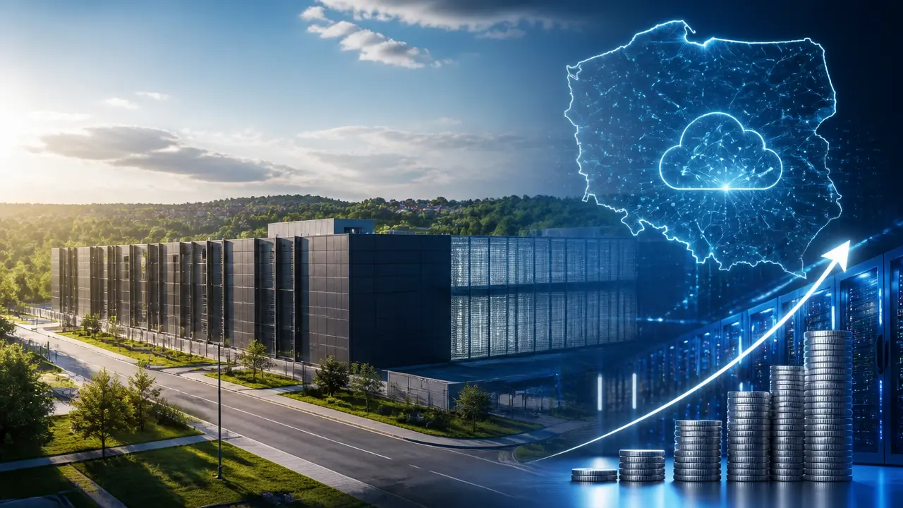 Ilustracja do artykułu: Polcom inwestuje 150 mln zł w nowe centrum danych w Skawinie z myślą o AI