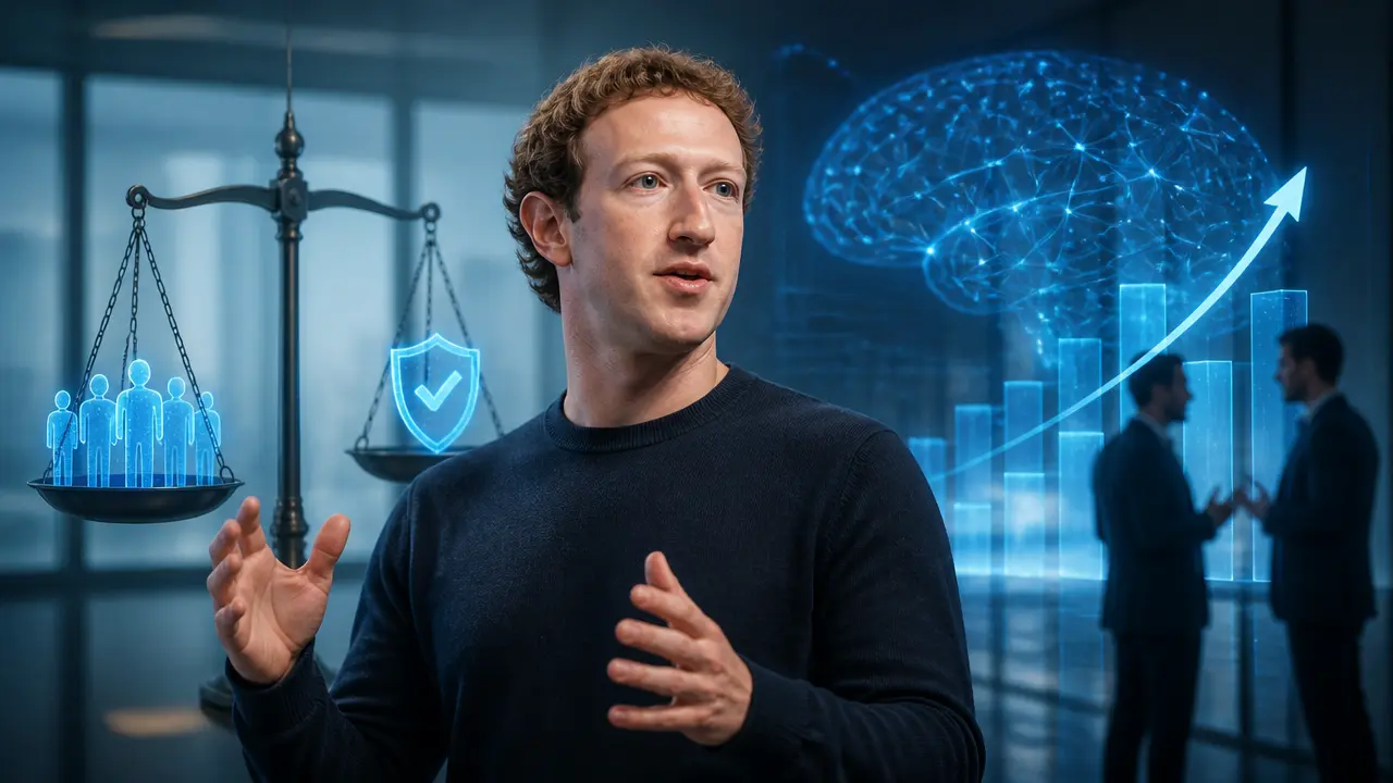 Ilustracja do artykułu: Mark Zuckerberg przeciwko spowolnieniu rozwoju AI: firmy mogą same zadbać o bezpieczeństwo