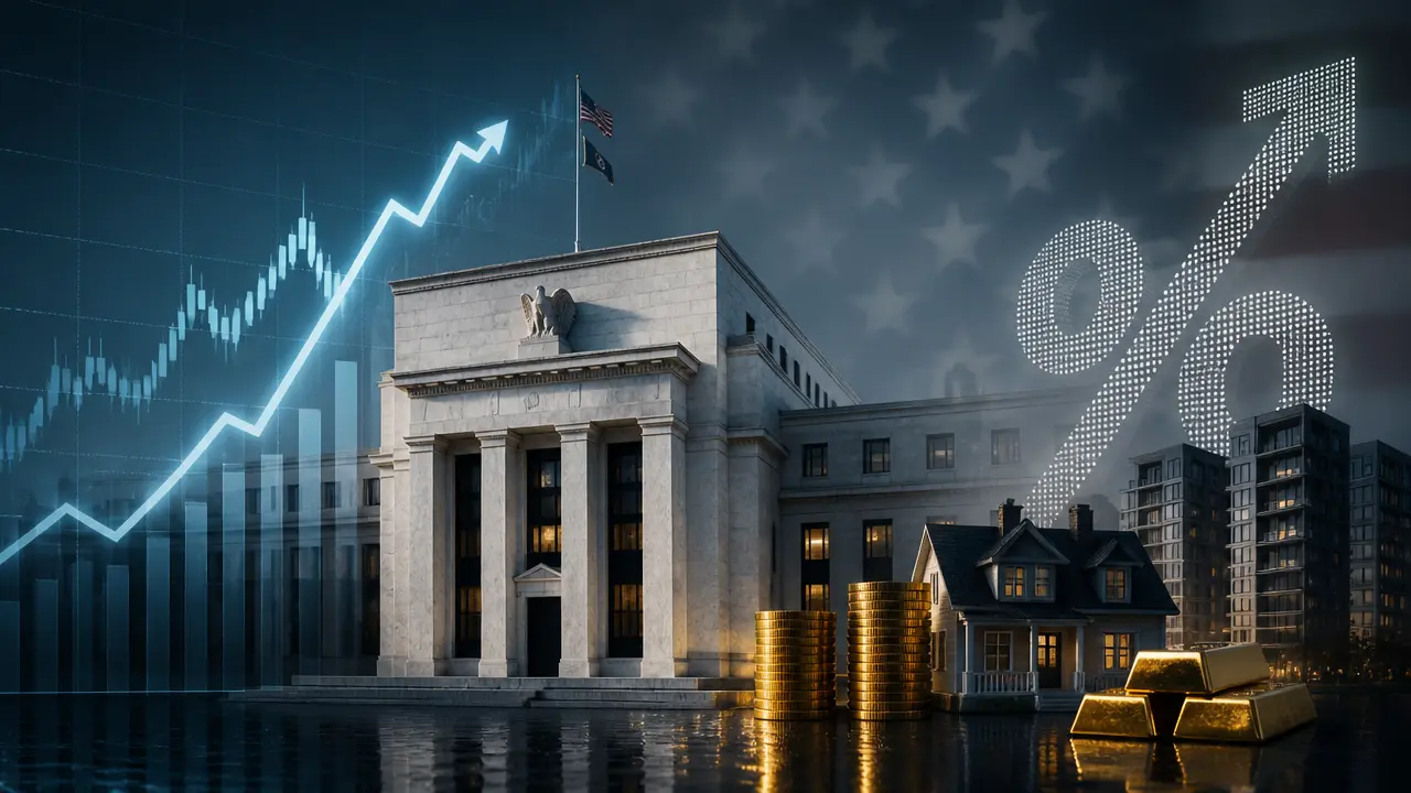Ilustracja do artykułu: Federal Reserve podnosi stopy procentowe po raz pierwszy od 2023 roku, zapowiada kolejne podwyżki