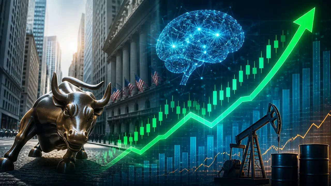 Ilustracja do artykułu: Silna zwyżka na Wall Street napędzana akcjami spółek technologicznych związanych z AI