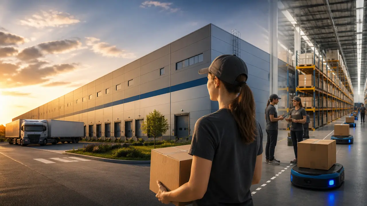 Ilustracja do artykułu: Amazon otwiera nowoczesne centrum logistyczne w Dobromierzu na Dolnym Śląsku