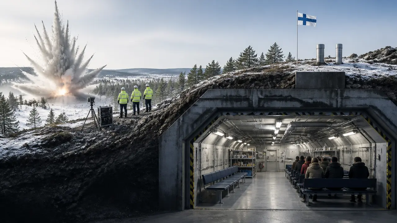 Ilustracja do artykułu: Finlandia przeprowadza testy wytrzymałości schronów po 34 latach
