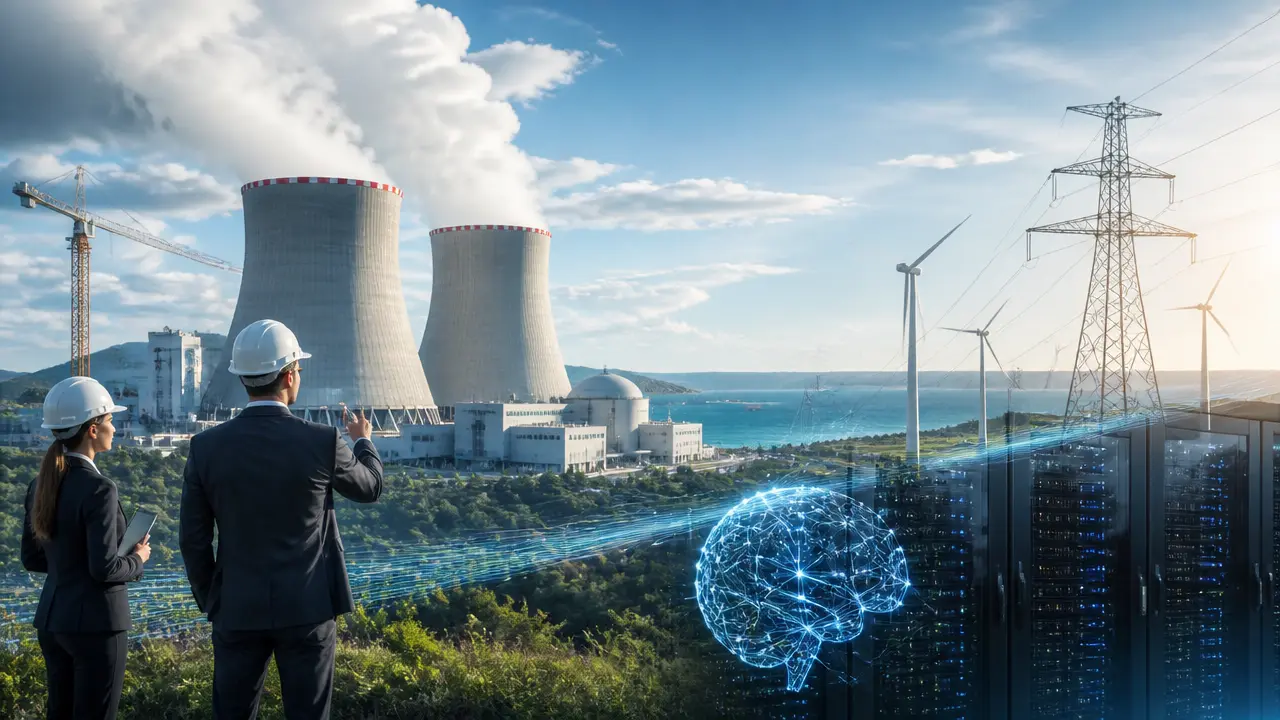 Ilustracja do artykułu: Elektrownia jądrowa kluczowa dla rozwoju sztucznej inteligencji i energetyki w Polsce