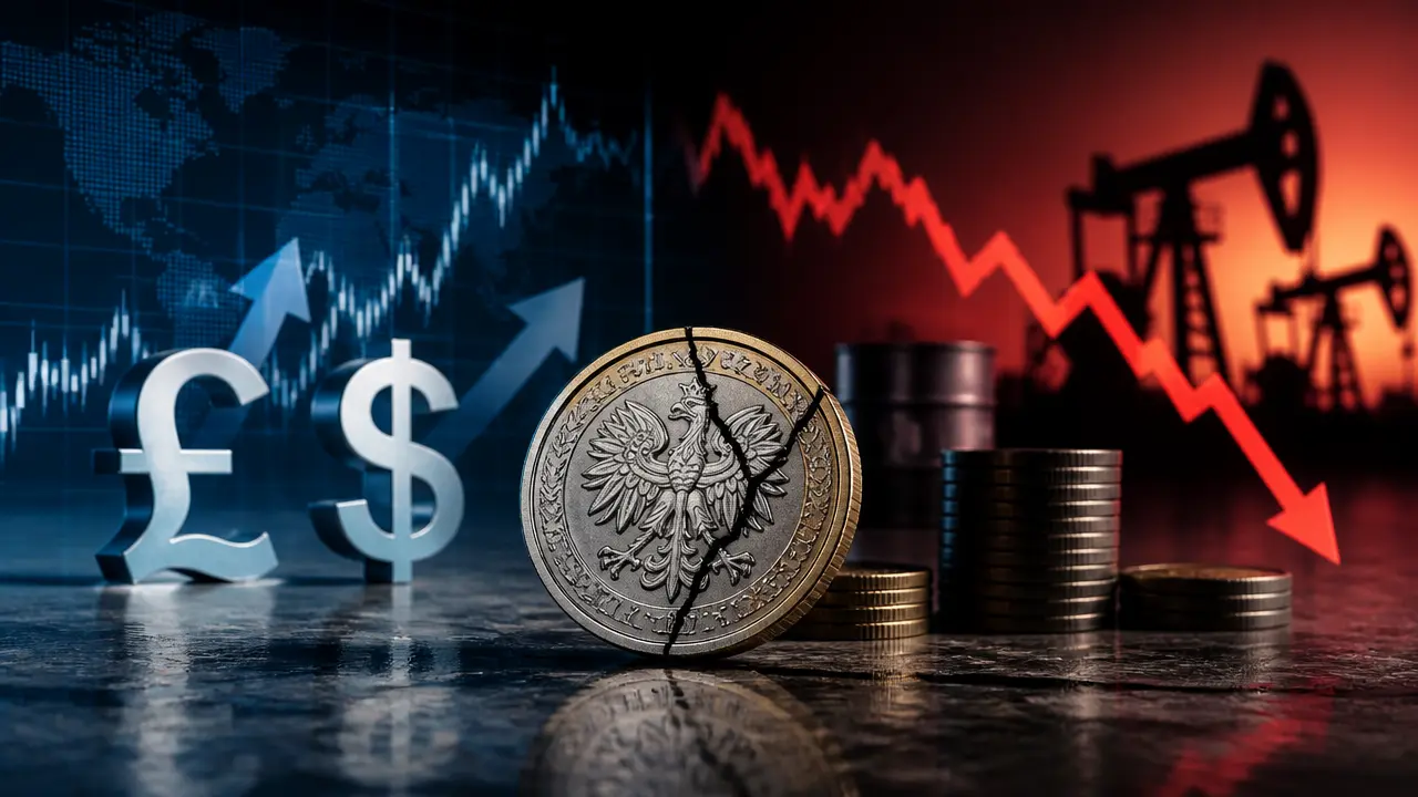 Ilustracja do artykułu: Funt najdroższy od 21 miesięcy, dolar od 19 miesięcy. Złoty pod presją na rynku walutowym