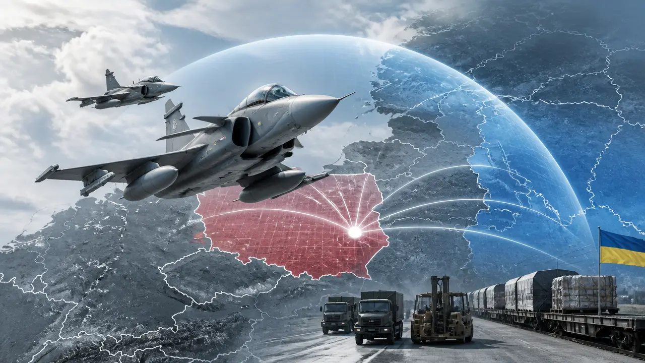 Ilustracja do artykułu: Szwedzkie Gripeny ponownie wspierają ochronę przestrzeni powietrznej Polski