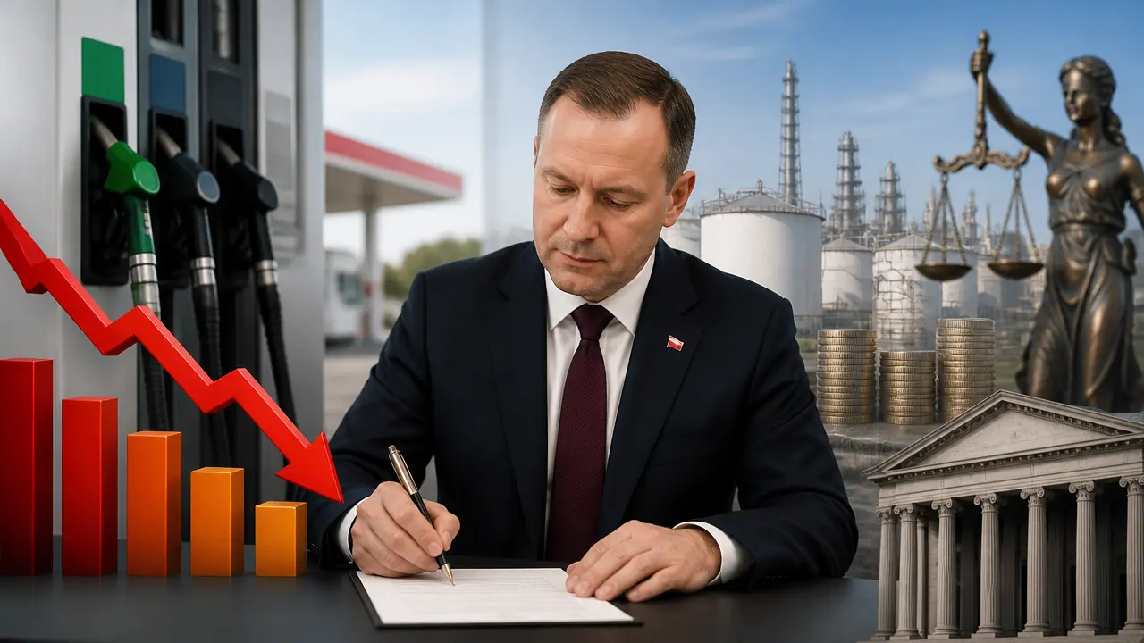 Ilustracja do artykułu: Prezydent podpisał ustawę o windfall tax. Ceny paliw mają spaść już w weekend
