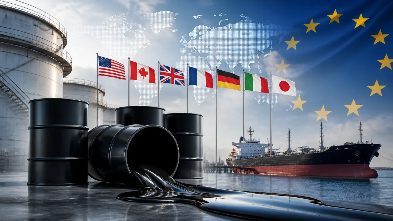 Ilustracja do artykułu: Europa uwalnia 100 mln baryłek ropy z rezerw strategicznych po naciskach USA