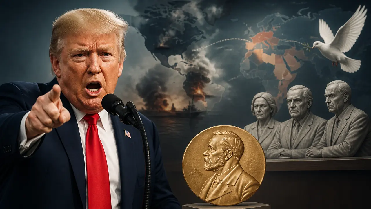 Ilustracja do artykułu: Donald Trump krytykuje Komitet Noblowski za brak Pokojowej Nagrody Nobla